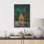 Hiver, art mural, impression sur toile encadrée, décoration de Noël