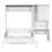 Multi-Functional Murphy Bed with Sofa, Desk, and Storage Cabinet – Space-Saving Foldable Design, Queen size