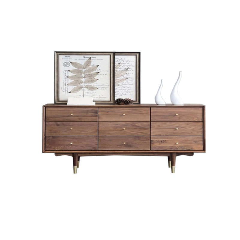 Armoire d'appoint en bois massif Light Luxury Creative, H 33,46 po x l 70,87 po x P 15,75 po