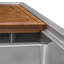 Siena 33" L x 22" W Double Basin Drop-In Kitchen Sink with Basket Strainer