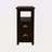 End Table Narrow Nightstand With Two Drawers And Open Shelf