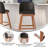 Commercial Wood Counter Stools with Nail Trim-1177988951-1177988944