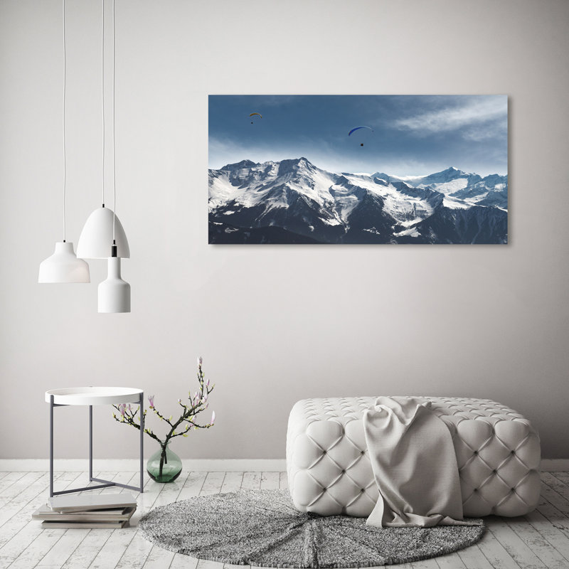 Paragliding Alps - Wrapped Canvas Print