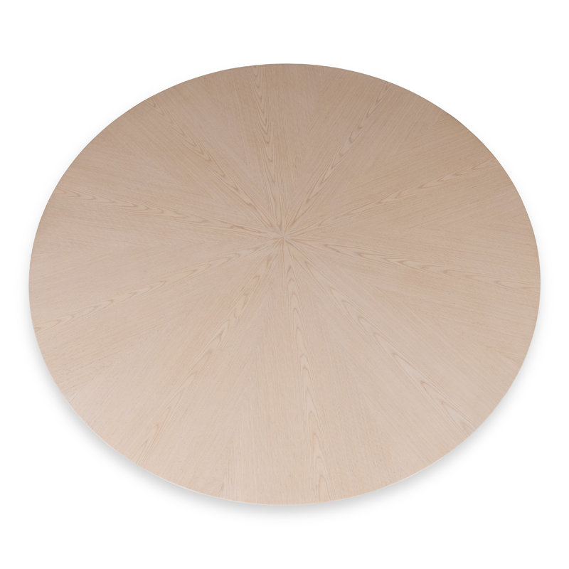 Modern Brazilian Burdon 47" Pedestal Dining Table, Nevoa