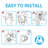 Chrome Universal Self-adhesive Adjustable Shower Bracket-123300526