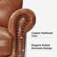 Ensemble de chaises d'appoint en cuir de vache l 36,5 "Treasie (ensemble de 2)-980063051