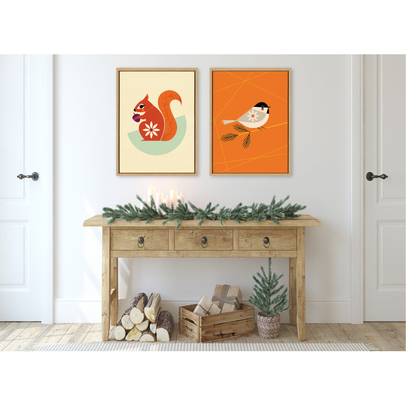 «Squirrel» par Amber Leaders, reproduction d'art sur toile encadrée