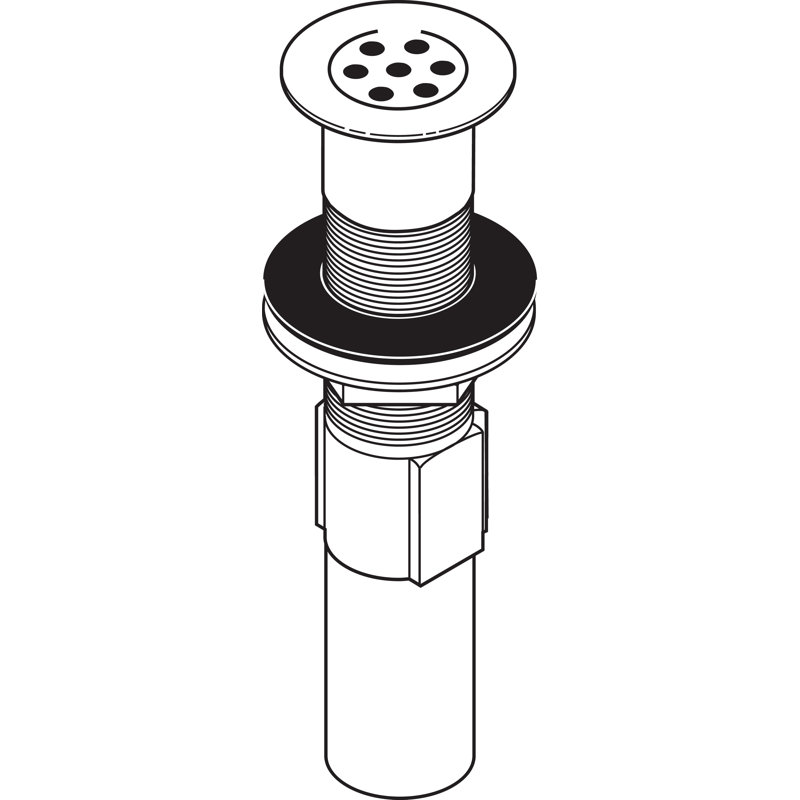 Leland Complete 2.13" Grid Shower Drain, Chrome