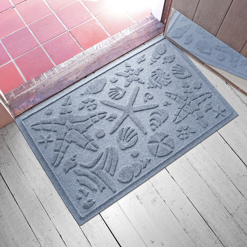 WaterHog® Beachcomber 2'x3' Indoor Outdoor Door Mat, Bluestone