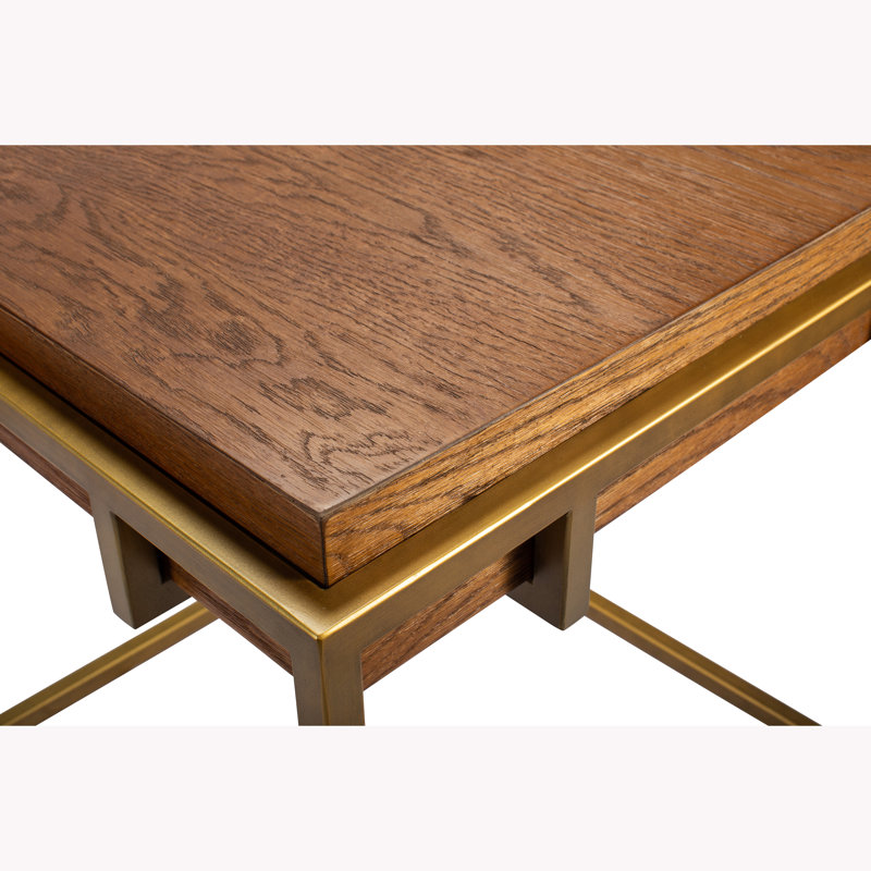 Solid Wood Top End Table Set