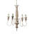 4 - Light Wood Chandelier, Hanging Light Fixture with Adjustable Chain for Kitchen Dining Room Foyer Entryway, Bulb Not Included-2125332881