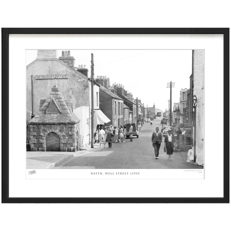 Nefyn, Well Street C1955 by Francis Frith - Single Picture Frame Print, 45cm H x 60cm W x 2.3cm D