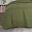 3-Piece Reversible Solid Olive Green & Brown Microfiber Bedspread Set – Quilted Polyester Bedding With Matching Shams,Queen-121782735