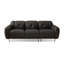 Coussin modulaire en cuir noir en microfibre-1301285059