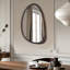 Asymmetrical Wood Framed Wall Accent Mirror-337404160
