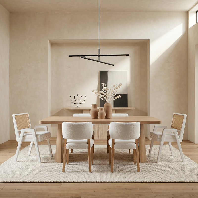 9 - Piece Solid Wood Dining Set