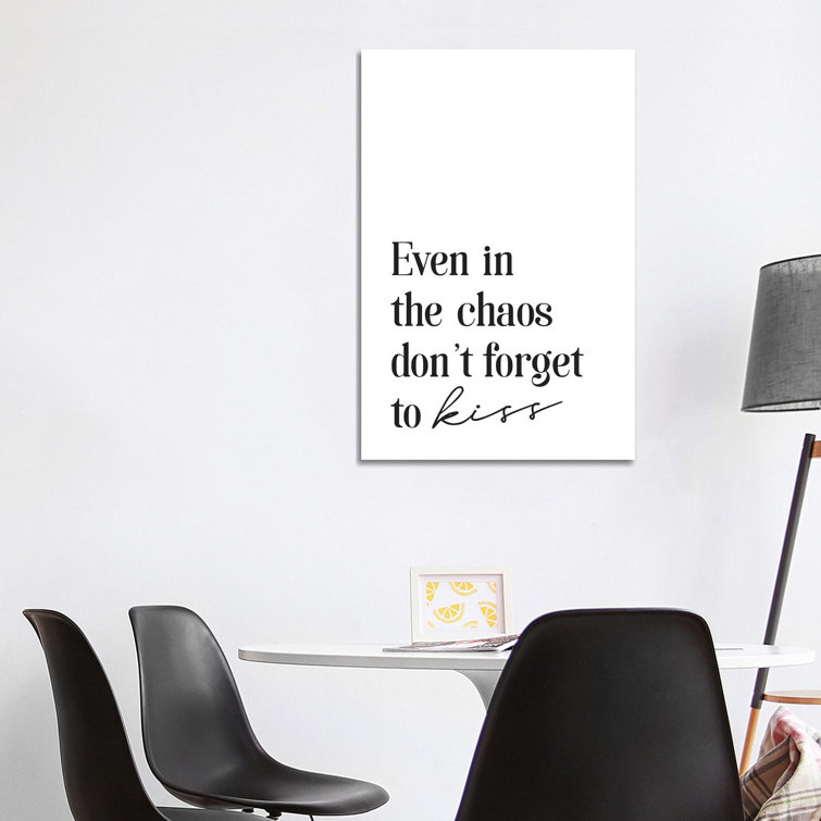 Typo No. 17 Rectangle by Blek Prints - Wrapped Canvas Typography