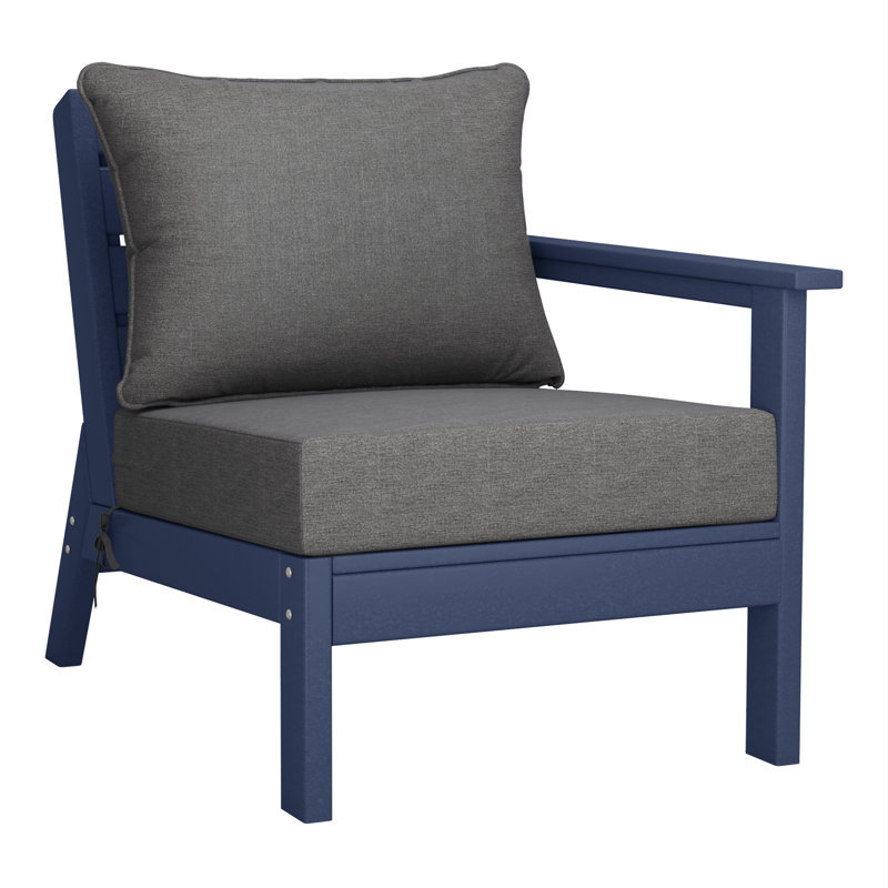 Ensemble de sièges profonds avec coussins, Marine, Gray