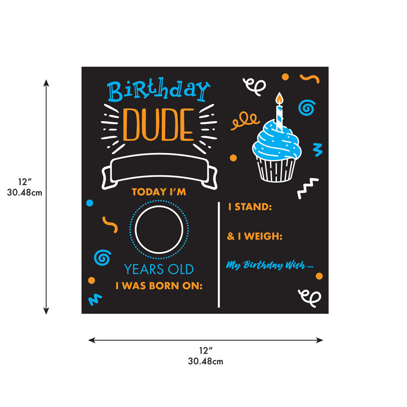 Birthday Dude Chalkboard