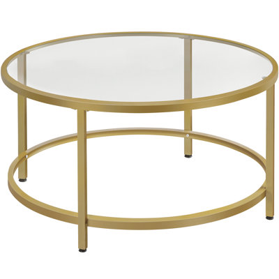 Cellestine Round Glass Coffee Table
