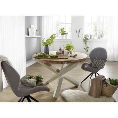 Round Solid Wood Dining Table