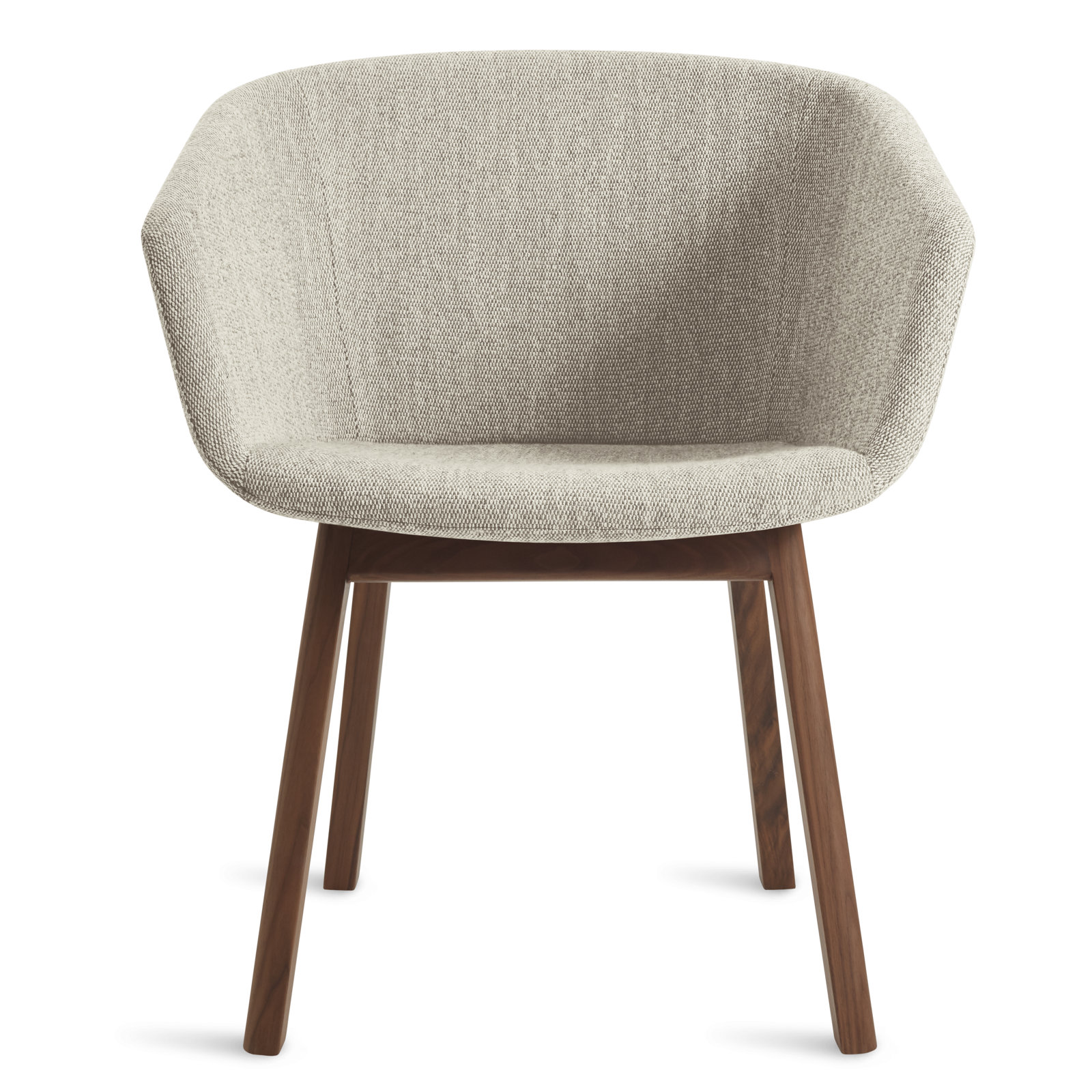 Host Velvet Oak Armchair, Tait Stone Textured Basketweave, Walnut