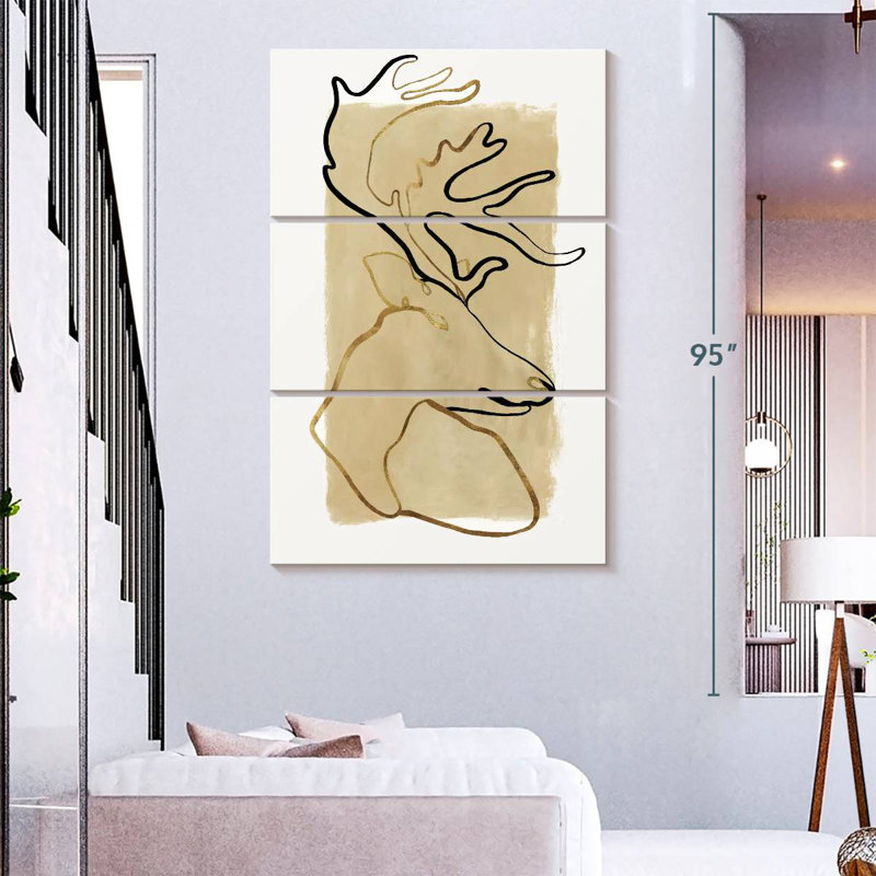 Brampt Antlers, 57" H x 36" W