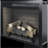 Infrared Electric Fireplace Insert, 33 Inch with Touch Panel, Crackling Sound, Fixed Trim Kit | Tempered Glass+Sheet Metal | Vent Free