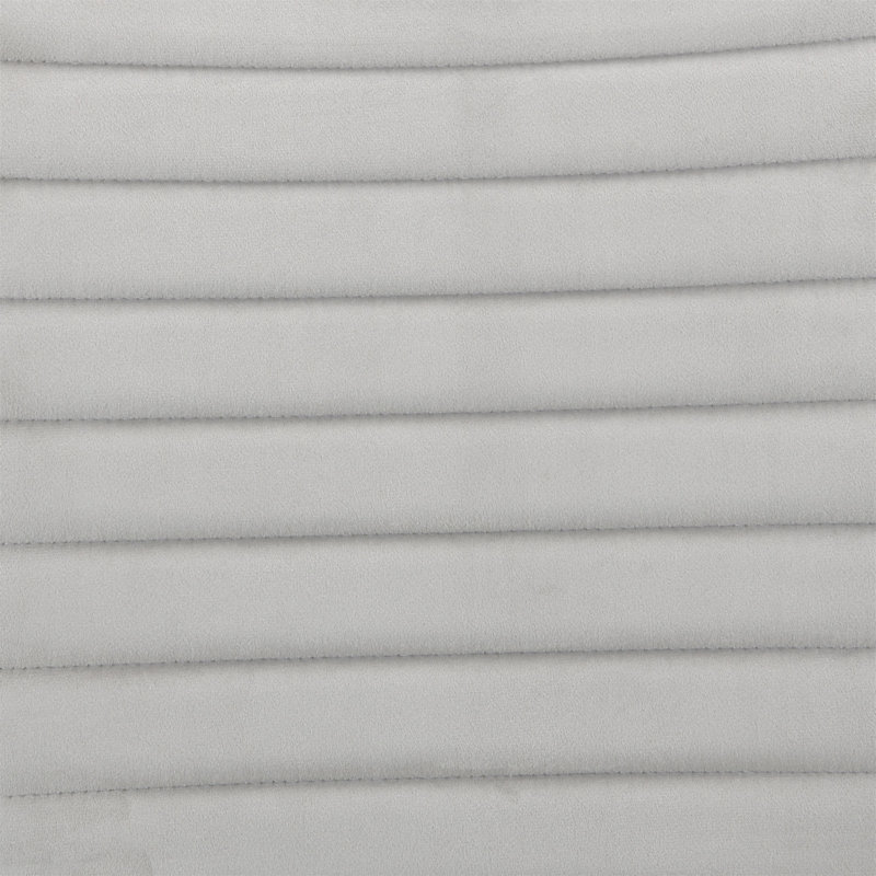 Ensemble de 2 chaises d'appoint en velours gris et blanc à finition brillante élisaveta