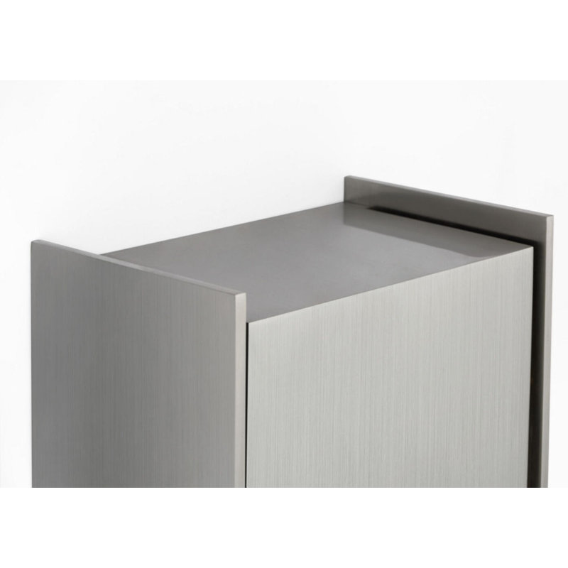 Align Shielded Wall Light, 2 Lights, Stainless Steel, 11" Height