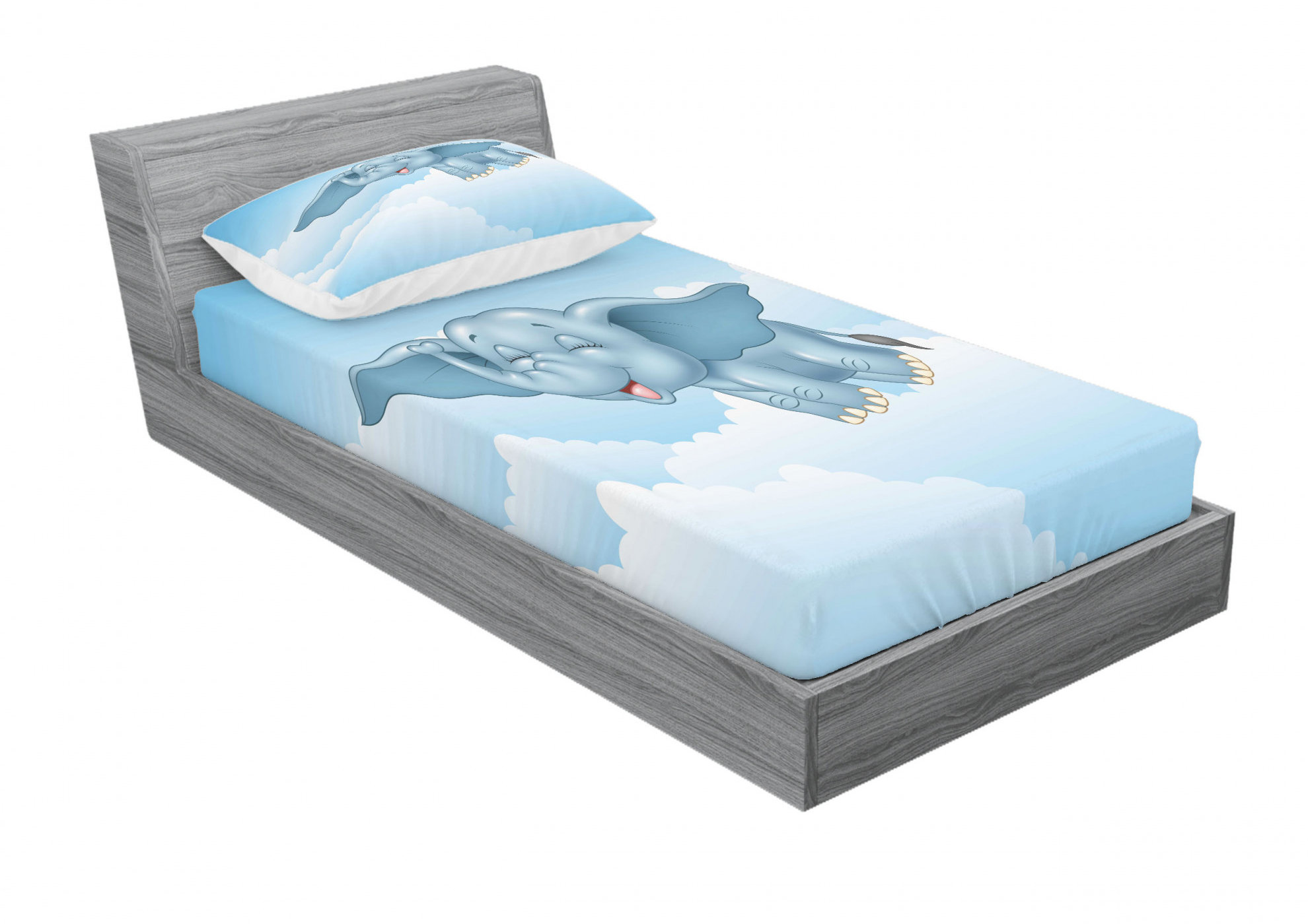 ambesonne-baby-flying-elephant-clouds-comic-animal-print-sheet-set