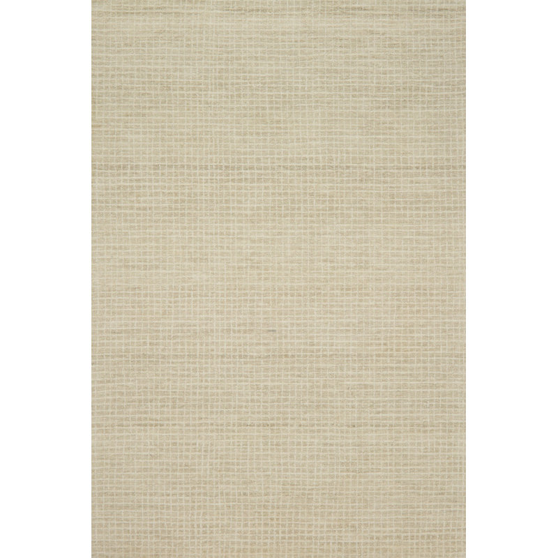 Tapis ivoire antique crocheté à la main Bourque, Rectangle 12 pi x 15 pi
