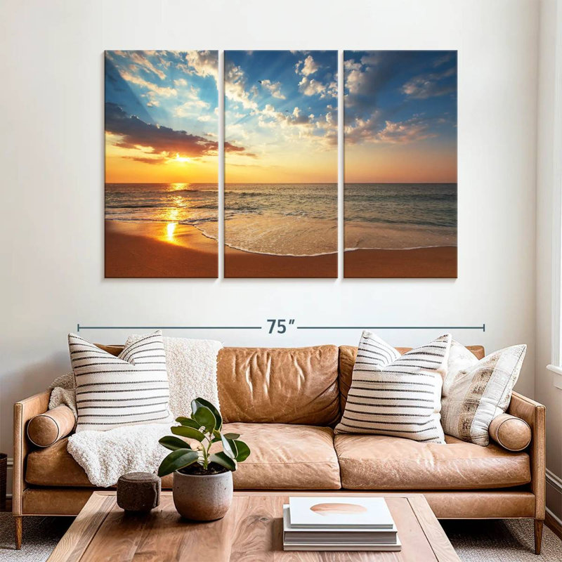 Gillard Seashore Sunrise, H 42 po x l 65 po