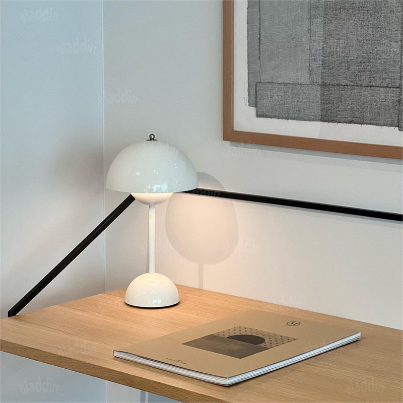 Lampe de table 3 lumières à DEL réglable, Blanc