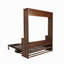 Grand lit escamotable en bois, lit escamotable mural peu encombrant, armoire murale, avec vérins à gaz-1266589929