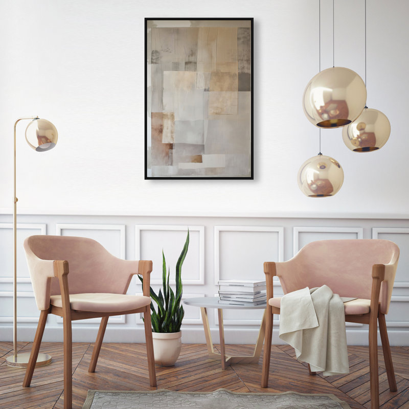 Dustveil (II) Canvas Abstract Print by Oliver Gal, Black Frame, 10 x 15, 31"H x 21"W, Black Frame