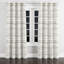 Rideaux à rayures pour chambre à coucher - Rideau à œillets gris et blanc avec œillets - 1 panneau-1156992109-1156992107