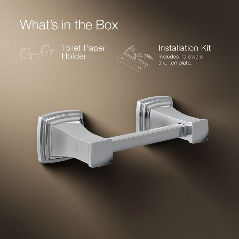 Riff Pivoting Toilet Paper Holder, Chrome