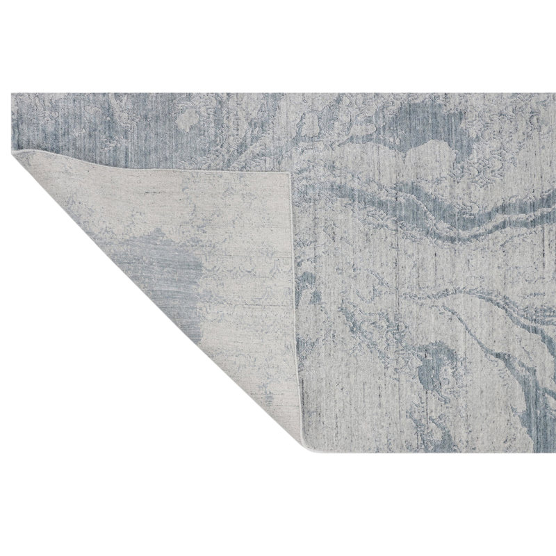 Abstract Area Rug in Gray/Taupe, Rectangle 12' x 15'