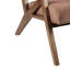 Fauteuil orange Mid-Century moderne, rembourrage en mousse haute, bois massif, base en bois de l 33,5 po x P 30 po et H 32,5 po-46994638
