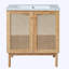 meuble-lavabo de salle de bain fabriqué à partir de matériaux naturels