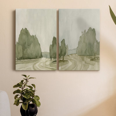" On Course I " 2 - Pieces Painting Print