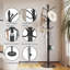 Metal Freestanding 12 - Hook Coat Rack