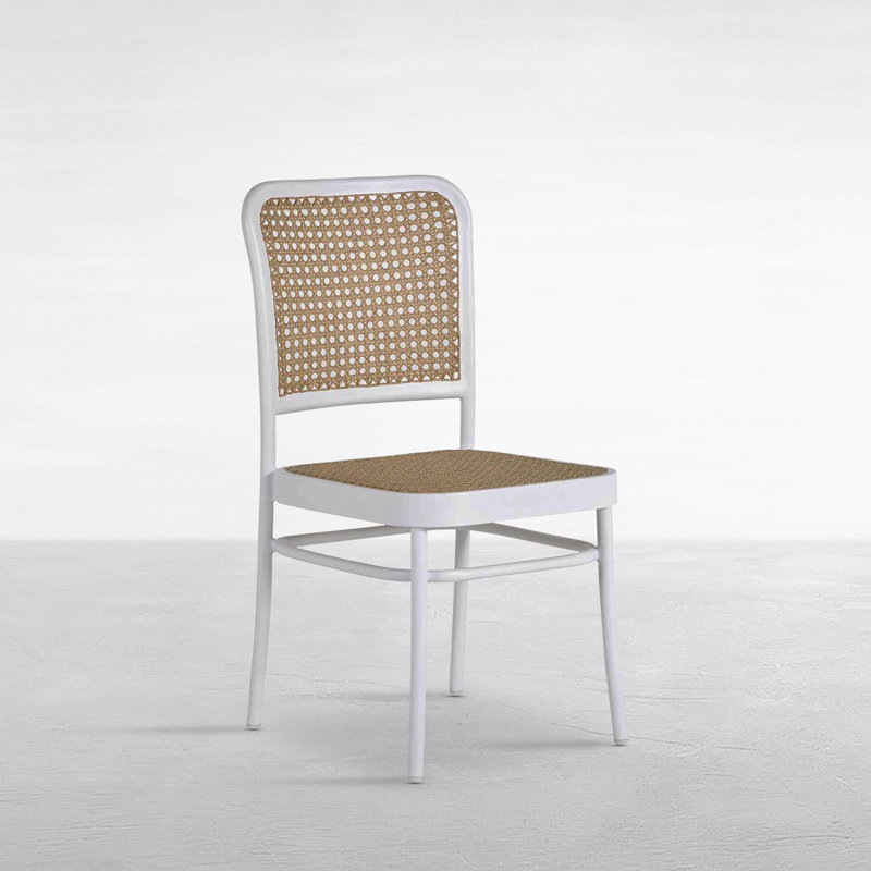 Bordeaux Patio Dining Side Chair, Natural Sunbrella®