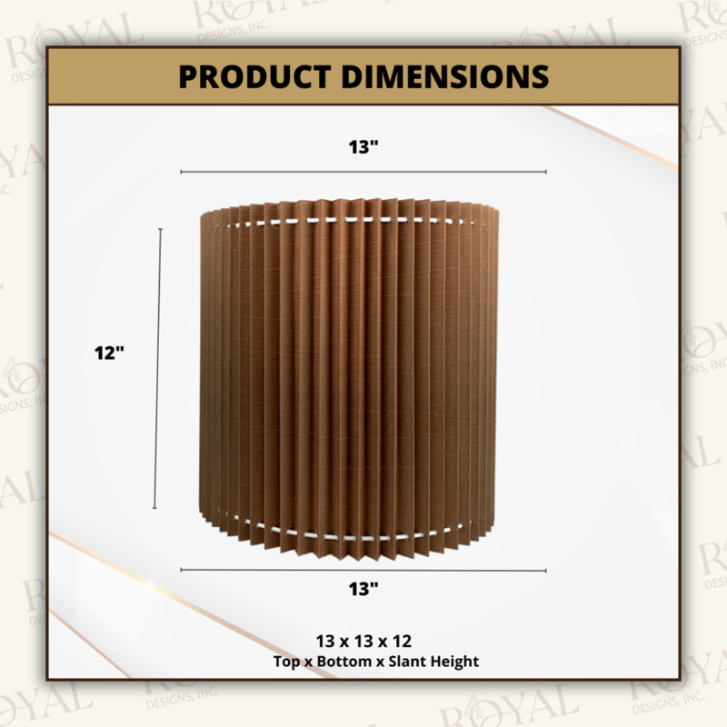 Royal Designs, Inc. 0577C4B300934D1183ABB8ED4383FA2F Norah, H 12 po x l 13 po x P 13 po, Cuivre