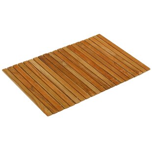 Teakworks4u Plantation Teak Mat with Rounded Corners (25 inch x 18 inch)