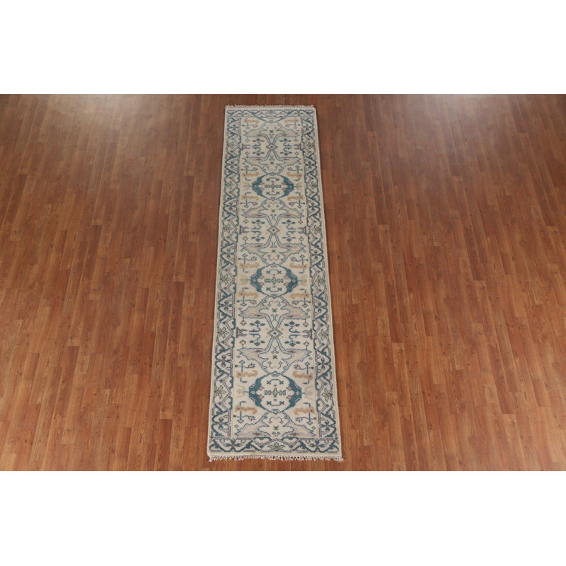 Tapis de couloir All-Over Ivoire Oushak 3 x 10