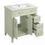 Meuble-lavabo 30 po avec lavabo en céramique-607451528