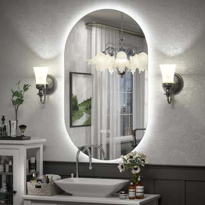 Aevar LED Lighted Wall Mirror