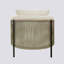 Chaise d'appoint avec extérieur en corde